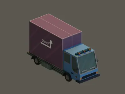 Low Poly Vehicles Low-poly 3D model buy
