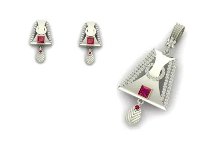 Pendant Necklace 3D print model 14