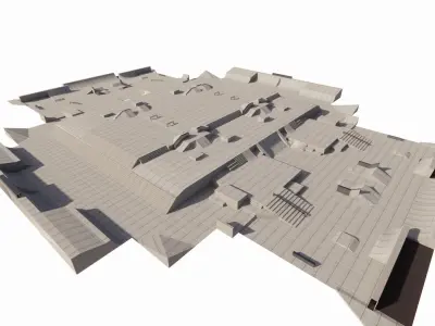 Skatepark-Skate Park PACK 3D model
