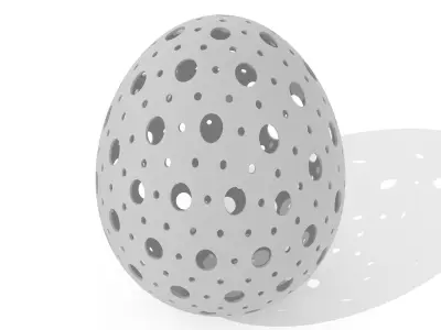 Egg Sculpture N003 3D print model