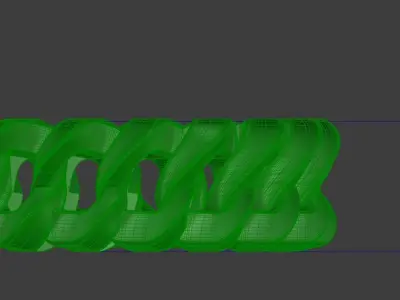 Cuban Ring Size 8 Gold Silver Platinum Luxury Jewelry 3D print model