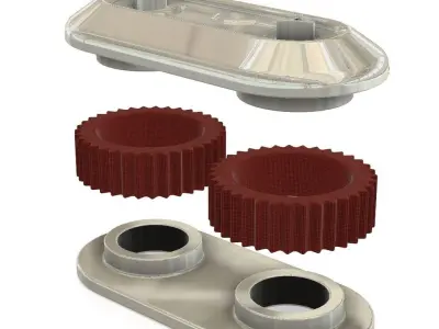 Classic double air cleaner hi-poly 3D print model