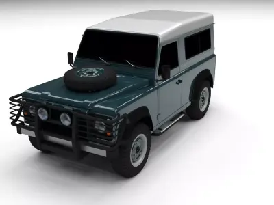 Land Rover Defender 90 Station Wagon 3D model
