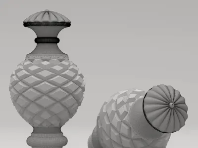 Carved Finial 3D model