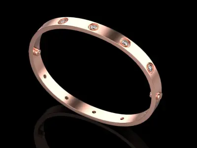 Love bracelet 175 mm size 3D print model