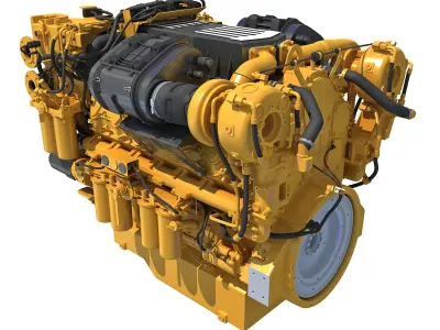 Boat Engine 3D model
