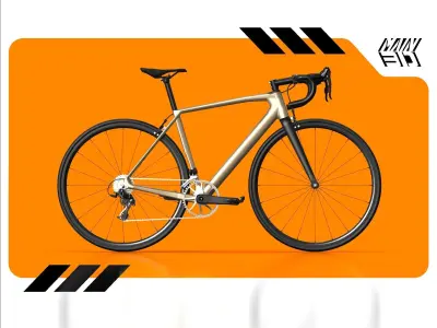 ROAD BIKE ACTUAL DIMENSION 3D model