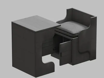 Folding Table 3D model