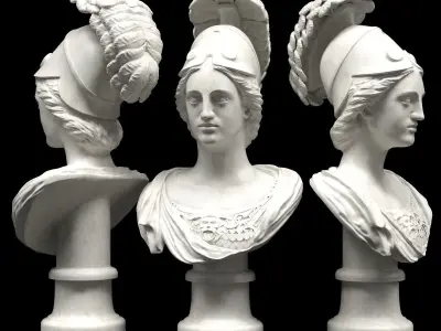 Minerva bust 3D model