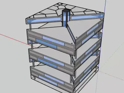 Triangle Tower 3D model