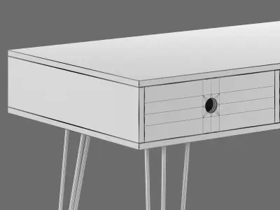 La Redoute Interieurs Biface 3 drawer Desk 3D model