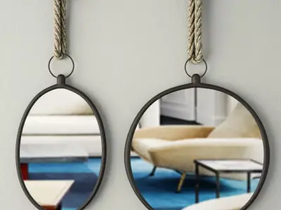 Nautical Wall Mirrors 3D model