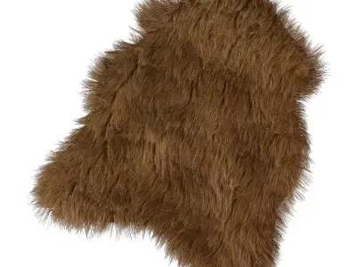 The mat of artificial fur 3D model