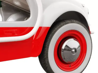Fiat 500 Jolly Icon-e Tricolore 3D model