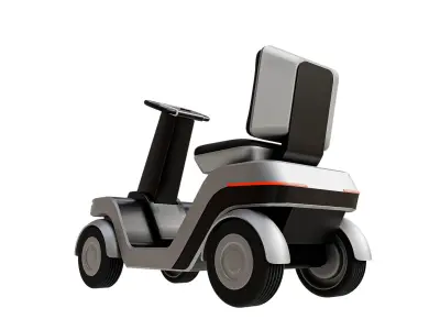 The Future of Personal Mobility Low-poly 3D model