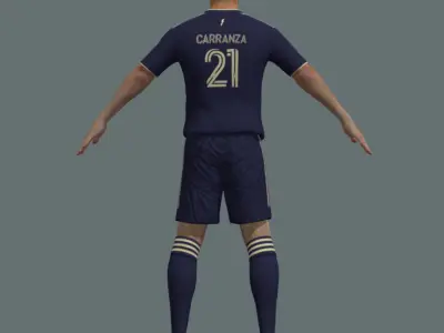 T-Pose Rigged Julian Carranza Philadelphia 3D model