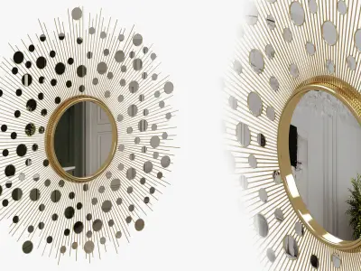 Kiara Rain Drops Mirror by safavieh 3D model