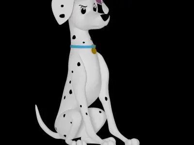 Perdita Dalmatian Model 3D model
