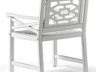OVE Malay 3 Piece Bistro Chair 3D model