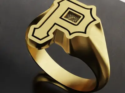 Pittsburgh Pirates Baseball Fans Rings 3D Print Models 3D print model