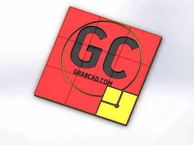 GrabCad puzzle toy 3x3 Free 3D model