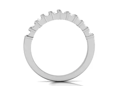 Band 3dm Render Details oval diamond wedding ring gold 3D print model