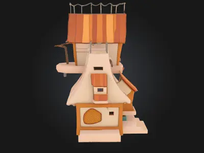 Whimsical Cottage 3D model purchase