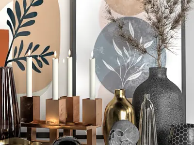 decorative set 7 3D model