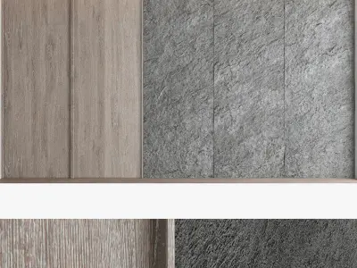 Decorative wall panel set 59 3D model