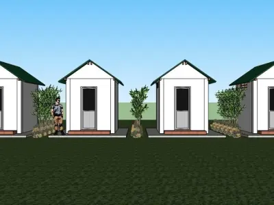 Public Toilet or Restroom 3D model