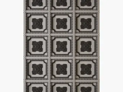 Decorative Ceiling Tile 3D model