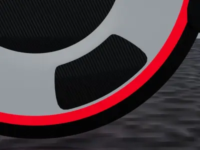 Cyberpunk Bike Low-poly 3D model