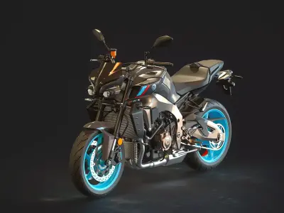 Base model Yamaha MT 10 2022 3D model
