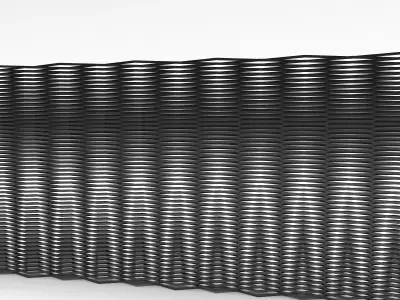 3D modern architectural separation model Low-poly 3D model