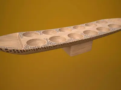 Tabuleiro Low-poly 3D model