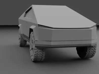 Cybertruck off road vehicle 3D model
