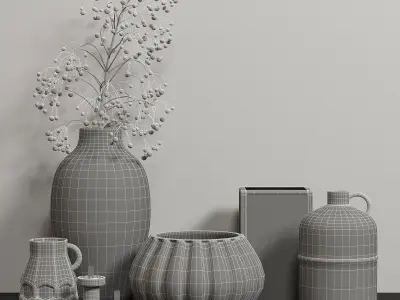 old decorative set 3D model