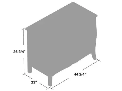 Emmiliano Wood Drawer Accent Chest 3D model