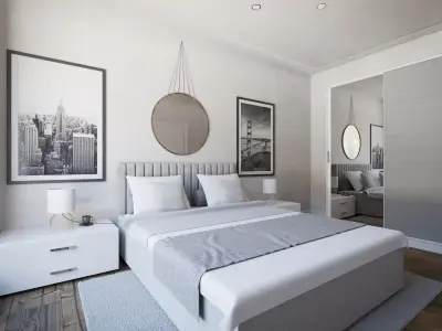 Bedroom 2 modern design 3D model