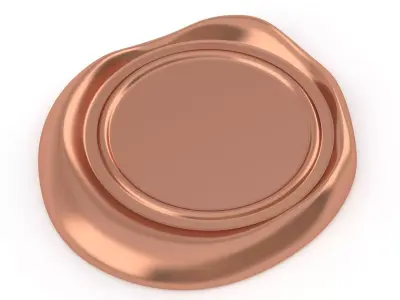 Wax seal Copper 3D model