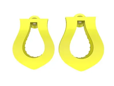 5888 luxury diamond women pendant  3D print model