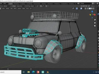 off road car model Free low-poly 3D model