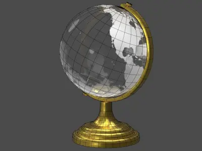 Globe Free low-poly 3D model