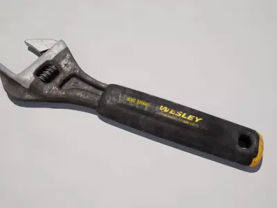 Wrench Low-poly 3D model