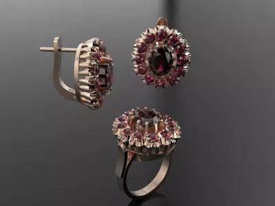 Unique ancient set  3D print model