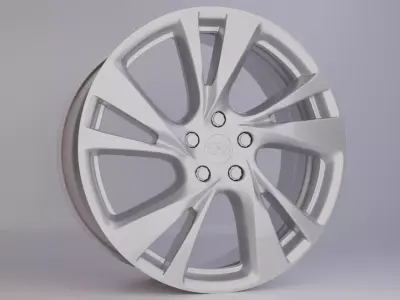 Infiniti QX60 2014-2015 Wheels Low-poly 3D model