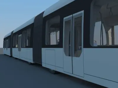  city tram 3D model