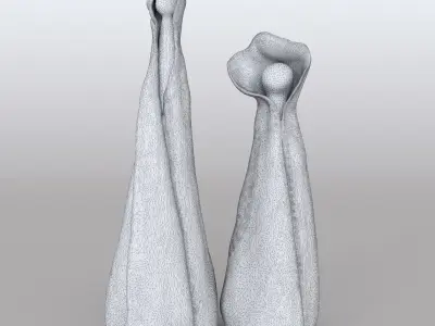 Decoration Christmas Angel 01 earthenware 3D model