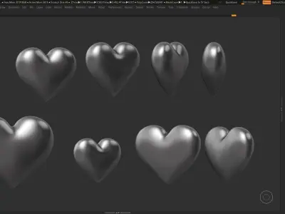 Heart Shape 3D print model 3D print model