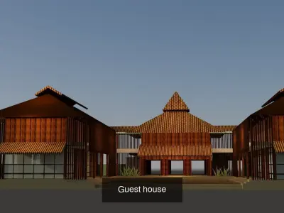 Tropical building project 3D Model Collection